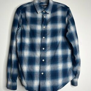 Slate & Stone Plaid Flannel Button Up Shirt Small